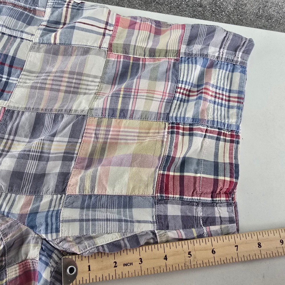 Polo Ralph Lauren Shorts Mens 34 Patchwork Plaid Authentic India Madras Cotton - Picture 4 of 10